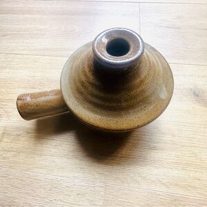 Vintage Rustic Brown Ceramic Teapot